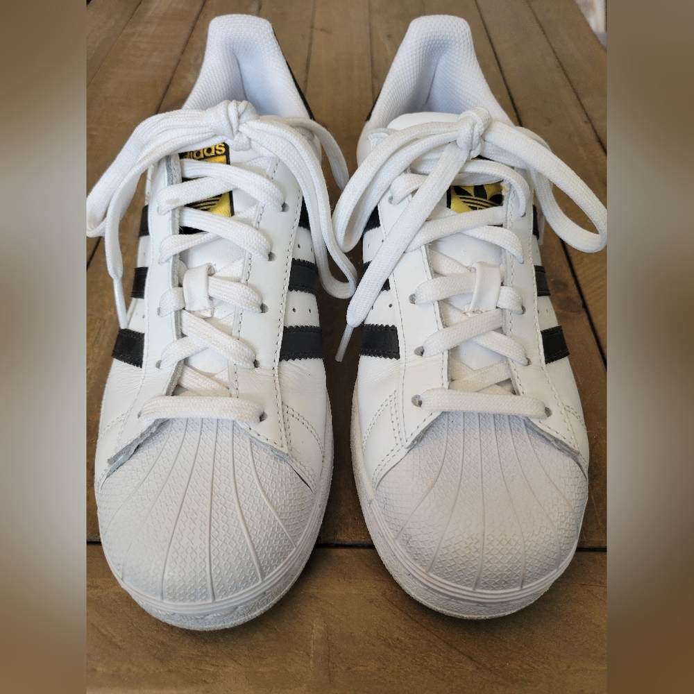 Adidas Superstars White with Black Stripes